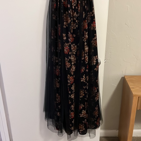 Rare Free People Dare to Dream Tulle Gown Floral Maxi Dress - Picture 5 of 11